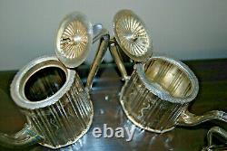 Antique Victorian BEST ENGLISH SILVER PLATE EPNS 4 PIECE SET Coffee Tea