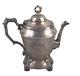 Antique Victorian Figural Silver Triple Plate Webster Tea Pot Hand Engraved