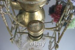 Antique Victorian Heavy Quality Brass Tipping Tea Pot With Stand Samovar