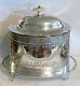 Antique Victorian John Sherwood & Sons Ornate Silverplate Tea Caddy With Claw Feet