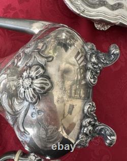 Antique Victorian Meriden Quadruple Plate Coffee & Tea Set 5 pcs