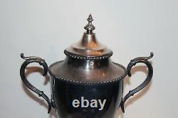 Antique Victorian Silver Metal Water Coffee Tea Dispenser Large Trophy Shape
