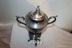 Antique Victorian Silver Metal Water Coffee Tea Dispenser Large Trophy Shape