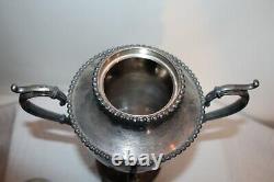 Antique Victorian Silver Metal Water Coffee Tea Dispenser Large Trophy Shape