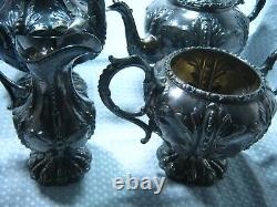 Antique Victorian Silver Plated Tea Set