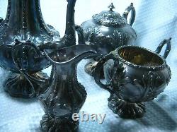 Antique Victorian Silver Plated Tea Set