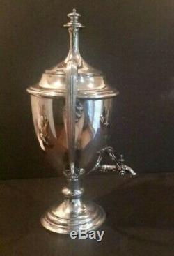 Antique Victorian Silver Plated Tea Urn Samovar by Walker & Hall 11303
