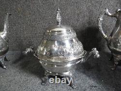 Antique Victorian Silverplate Tea Set 8 pieces top quality Simpson-Hall-Miller