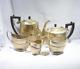 Antique Vintage Cheltenham Of Sheffield Silver Plate Epns Coffee Tea Service Set