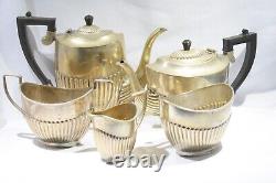 Antique Vintage Cheltenham Of Sheffield Silver Plate Epns Coffee Tea Service Set