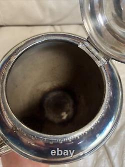 Antique Vintage Manhattan Plate Silver Plated Tea Coffee Set 4 Pc Set + Tray