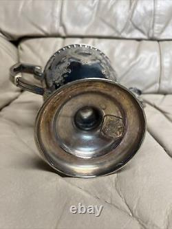 Antique Vintage Manhattan Plate Silver Plated Tea Coffee Set 4 Pc Set + Tray