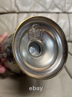 Antique Vintage Manhattan Plate Silver Plated Tea Coffee Set 4 Pc Set + Tray