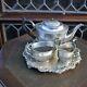 Antique Vintage Mappin & Webb Silver Plate Tea Set Ornate Engraved Tray