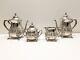 Antique Vintage Moroccan Silver Plated Coffee, Tea, Sugar, Creamer Set
