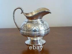 Antique Vintage Silver EPBM Tea Pot, Milk Jug, Sugar Bowl