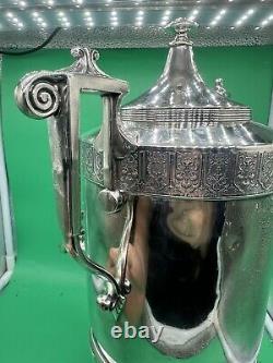 Antique Vintage Victorian Silver Plate Samovar Tea/ Water 12 Amazing Work READ