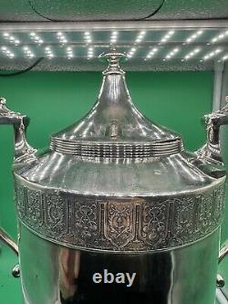 Antique Vintage Victorian Silver Plate Samovar Tea/ Water 12 Amazing Work READ