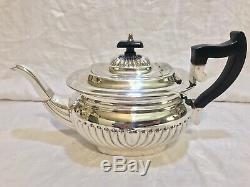 Antique Vtg Art Deco LEONARD Silver Plated Tea Pot Set Bakelite Handle Pitcher