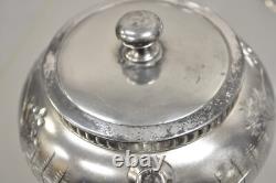 Antique Webster & Son Victorian Silver Plated Etched Tea Set 3 Pc Set
