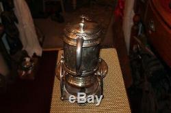 Antique Wicox Silverplate Victorian Tipping Water Tea Pitcher With Bottom Base