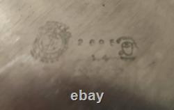 Antique Wilcox Quadruple Silver Plate 5 pc Tea Set Animal Theme Monogram B