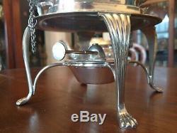 Antique William Adams (WA) Silverplated Tea Coffee Set with Footed Tray Full Set