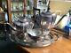 Antique Art Deco 4 Piece Silver Plate Tea & Coffee Set Signed Tb&s C1900
