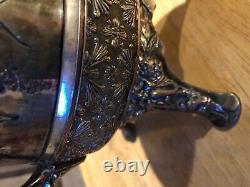 Antique detailed ornate rare Rogers smith co 1924 silver tea pot WOW