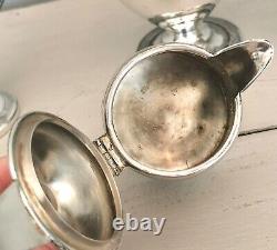 Antique silver plated tea set, Four piece, Edwardian