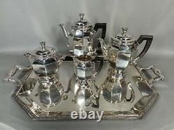 Antique silver-plated tea set from 19th century Christofle FREE SHIPPING