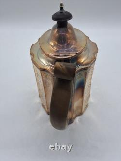 Antique silver-plated teapot Silver Plate 1880's. Beautiful