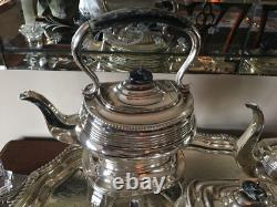 Antique silver tea and coffee service set