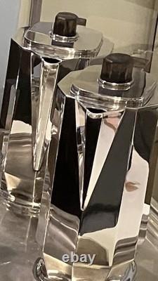 Art Deco 1930 Cubist Tea Set Silver Plate Puiforcat Ercuis Desny Christofle Era