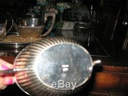 Art Deco 4 Pc. Silver Plate E. P. N. S. Coffee & Tea Service Hallmarked, England