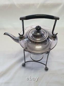 Art Deco EPNS Teapot Tea Pot + Stand AB&Co Albert J Beardshaw & Co. Silver plate