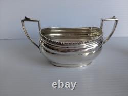 Art Deco Silver Plated Four-Piece Tea Set c1950 Hallmarked