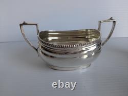 Art Deco Silver Plated Four-Piece Tea Set c1950 Hallmarked