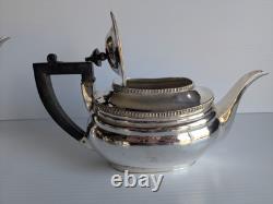 Art Deco Silver Plated Four-Piece Tea Set c1950 Hallmarked