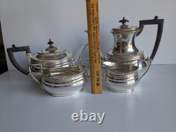 Art Deco Silver Plated Four-Piece Tea Set c1950 Hallmarked