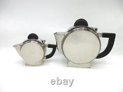 Art Deco Silverplate Teapot And Creamer Christofle Or Escapade Paris