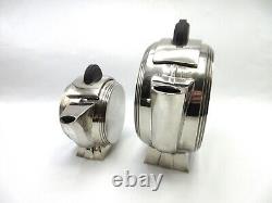 Art Deco Silverplate Teapot And Creamer Christofle Or Escapade Paris