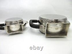 Art Deco Silverplate Teapot And Creamer Christofle Or Escapade Paris