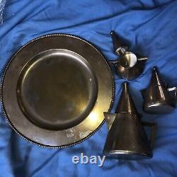 Art Deco Style Silver Plate/EPNS Conical Coffee/Tea Set Great condition