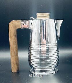 Art Deco style Coffee Tea Pot Cardinal Plate by Elkington & Co. Ltd. 38027