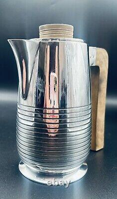 Art Deco style Coffee Tea Pot Cardinal Plate by Elkington & Co. Ltd. 38027