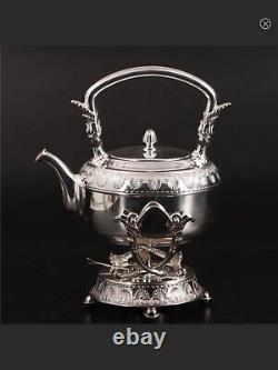 Art Nouveau Antique / Vintage Gorham Silver Soldered Teapot, Tea Kettle
