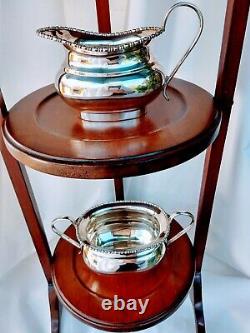 Attractive Antique Tea Set Quality Sheffield Silver Plate Nice Order Read/4 Pcs