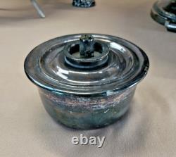 BEAUTIFUL c1880 ART NOUVEAU REPOUSSE SILVER PLATE TIPPING KETTLE TEAPOT ON STAND