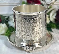 Baker Ellis Champagne Holder Ice Bucket / Tea Biscuit Jar Silver Plated England